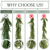 Vita Domi 6' Cedar Garland Extra Full with 200 Tips