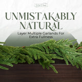 Vita Domi 6' Norfolk Pine Hanging Garland w/ 101 Large Tips