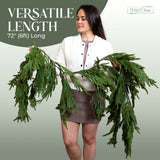 Vita Domi 6' Norfolk Pine Hanging Garland w/ 101 Large Tips