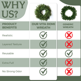 Vita Domi 30" Mixed wreath Extra Full with 138 TIPS