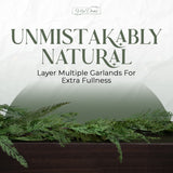 Vita Domi 6' Cedar Garland with 80 Tips