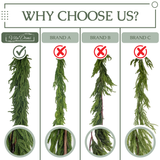 Vita Domi 6' Norfolk pine garland  with 182 TIPS