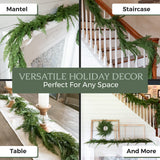 Vita Domi 9' Cedar Garland with 120 Tips