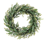 23"DIA MIXED EUCALYPTUS WREATH