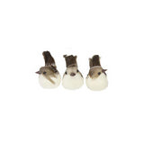 Vita Domi 4" Multi-colored Feather Tree Birds w/ Clips 12 Assorted Set ( VTD-ABF-ME0605-12AS)