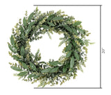 23"DIA MIXED EUCALYPTUS WREATH