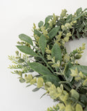 23"DIA MIXED EUCALYPTUS WREATH